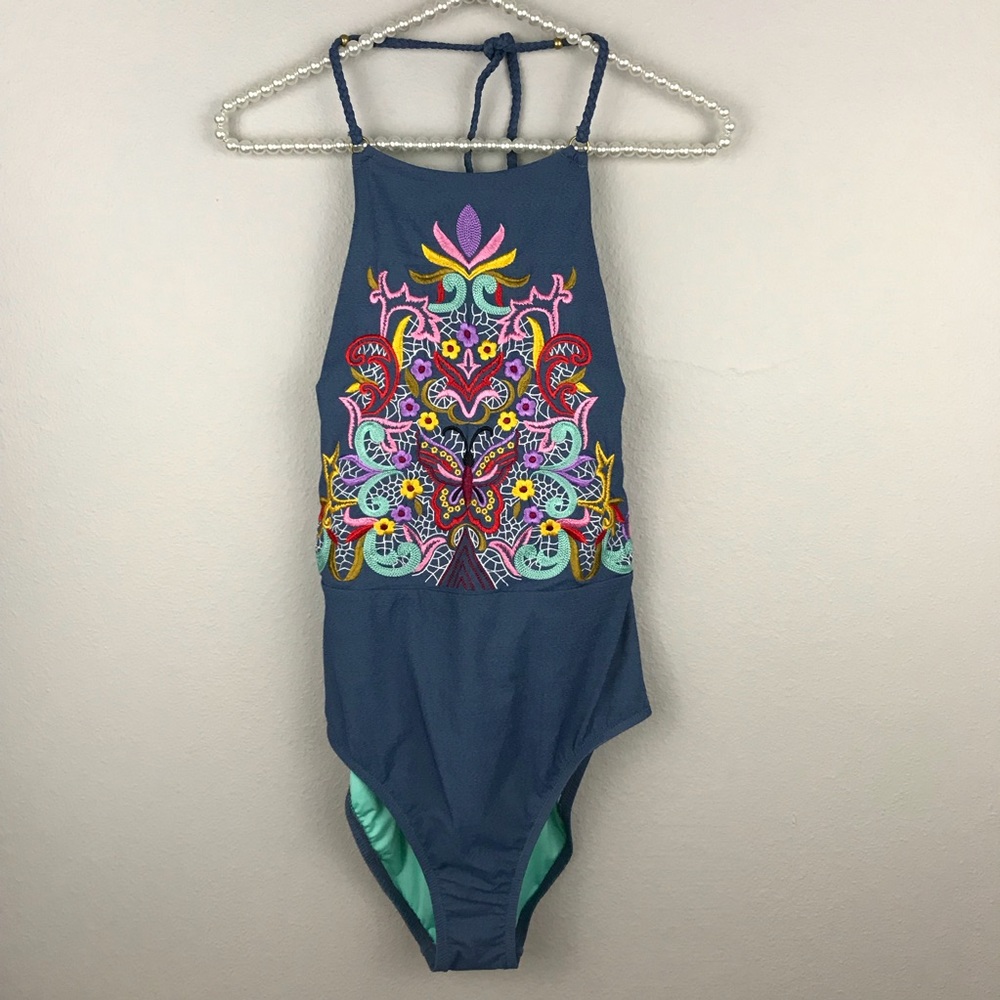 Nanette Lepore Emboidered One Piece - Picture 2 of 7